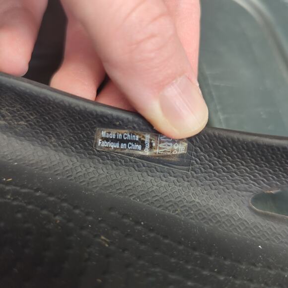 Crocs Taylor Slingback Slip-on Shoes 200092 Black Round Toe Flats Women's Size 7 - Picture 8 of 8